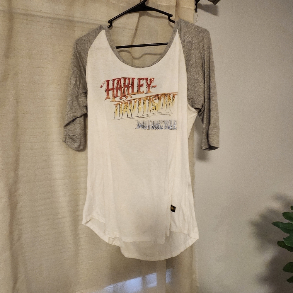 Harley Davidson 3/4 sleeve tee